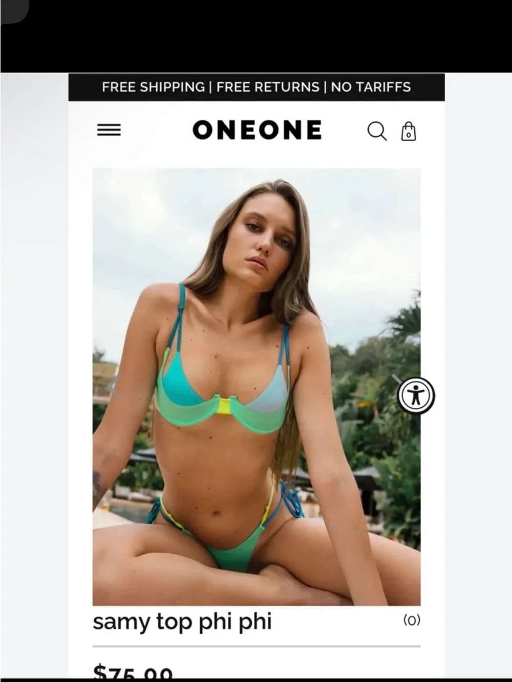 Colorblock Underwire Bikini Set in Aqua, Green & Blue - Women Swim